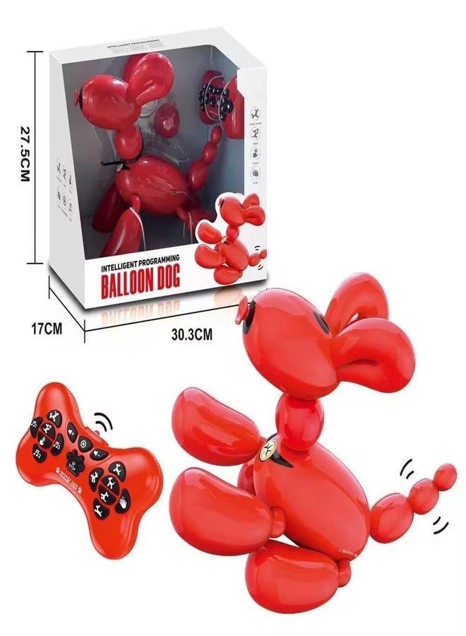 Brighterbee Interactive Balloon Dog Robot Toy, Remote Control Programmable Pet with Touch Response [Multicolor] - Image 2